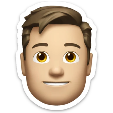 Elon musk as a Roblox character sticker