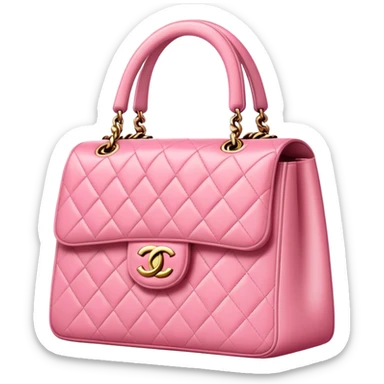 Pink Chanel handbag sticker
