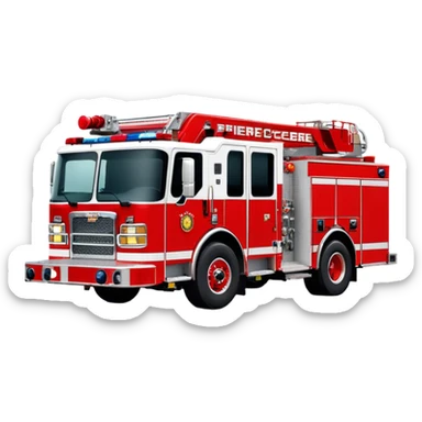 Fire Engine - Pierce Enforcer Pumper (Model Year: 2021) (Iconic colour: Red) sticker