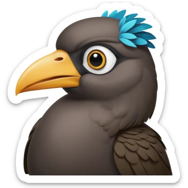 Umbrella bird sticker
