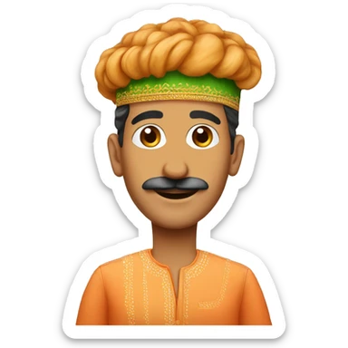 Create an emoji of traditional pav bhaji sticker