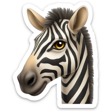 zebra camel sticker