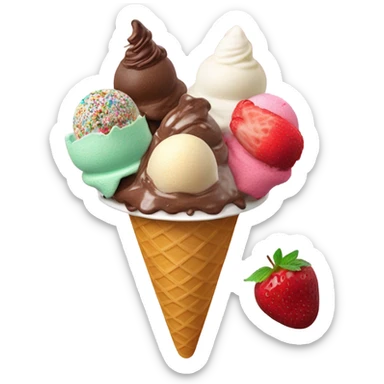 ice cream sticker