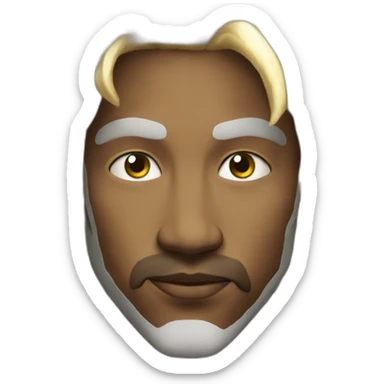 god white rays sticker