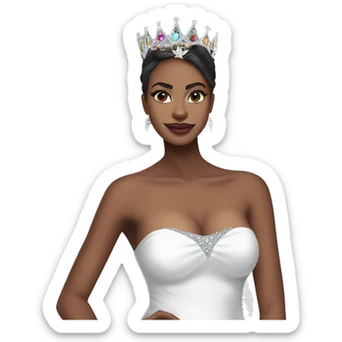 A slay queen who just won miss universe in ohio skibidi toilet alpha sigma skibidi male sticker