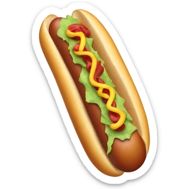 Snowboard hot dog sticker