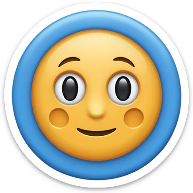 Un verificado blanco con el fondo azul y dentro de un circulo sticker