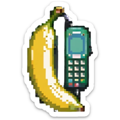 Banana phone sticker