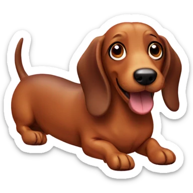 Sausage dog sticker