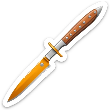 Buying  a knife sticker