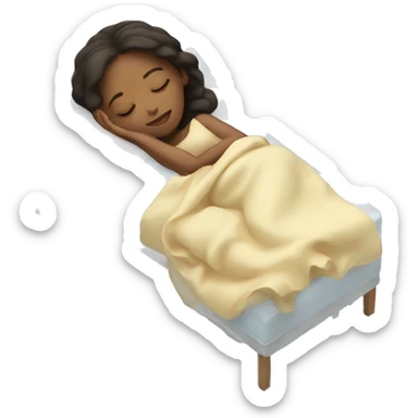 Girl asleep sticker