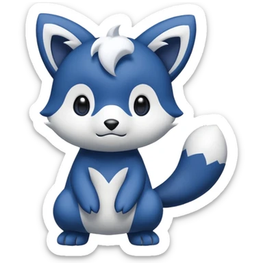 Oshawott-Meowstic-fusion sticker