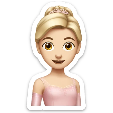 caucasian ballerina sticker