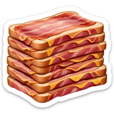 packaged bacon sticker