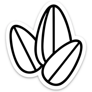 sunflower seeds icon sticker