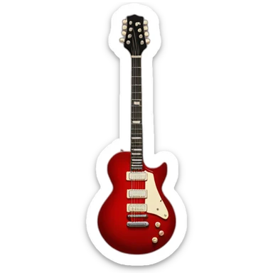 red special guitar sticker