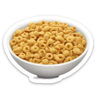 bowl with cereal  sticker