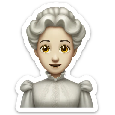 The ghost of an Victorian lady sticker