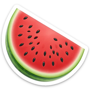 a slice of seedless watermelon sticker