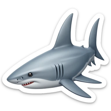 A shark fin out of water sticker