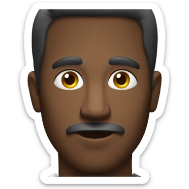 Men making a take a look at this guy face sticker