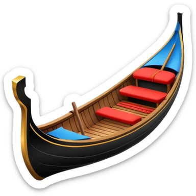 venice gondola sticker