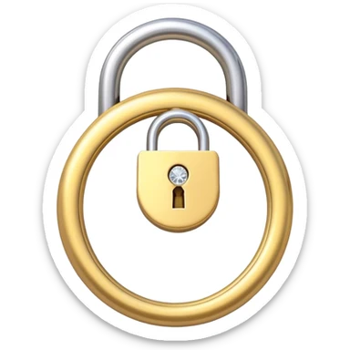 Engagement ring lock  sticker