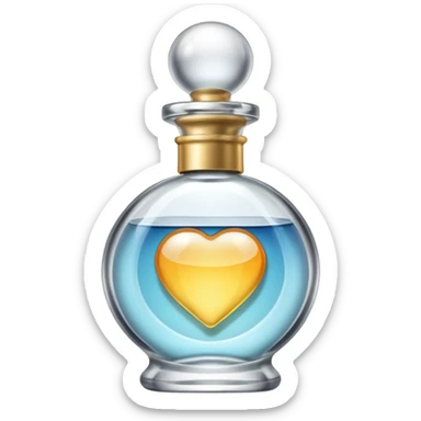 perfume bottle spraying sticker