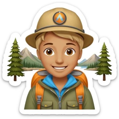 People who are going camping should wear a camping outfit sticker