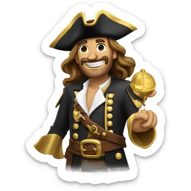 Gold roger one piece sticker