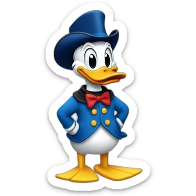 Donald duck sticker