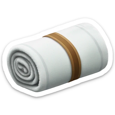 Towel rolled up sticker