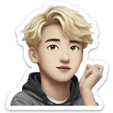 Felix from Stray Kids doing a pose sticker