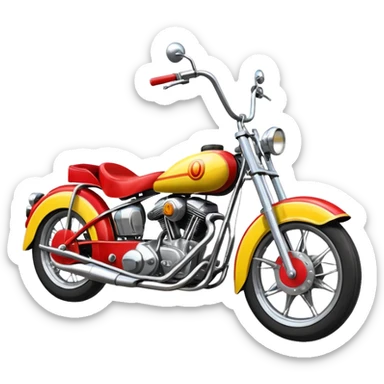 Circus motorbike  sticker