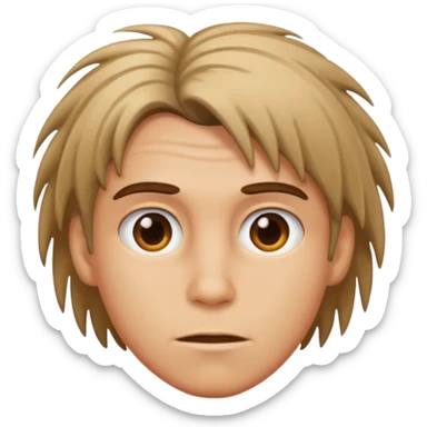 Roach with greasy hair sticker