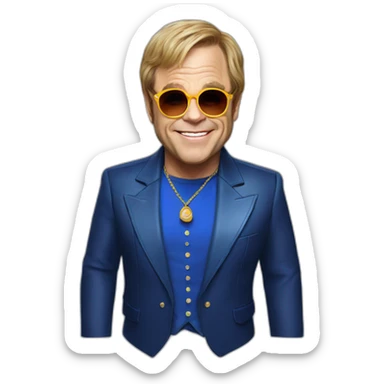Elton John sticker