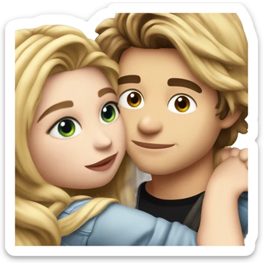 Emoji Chloe grace moretz hugging elrubiusomg sticker