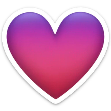Ombré heart sticker