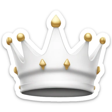white crown sticker