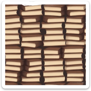 Cute book stack sticker