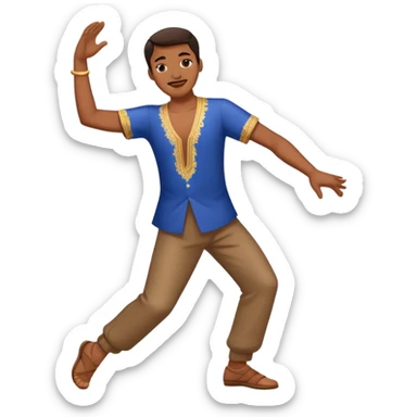 Filipino man dancing sticker