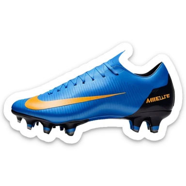 Unas Nike Mercurial vapor 16 elite sg del 2026 negras y con el logo azul sticker