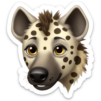 Spotted hyena sticker