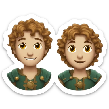 merry and pippin sticker