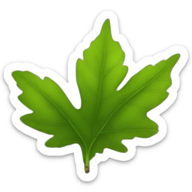 Leafed animal sticker