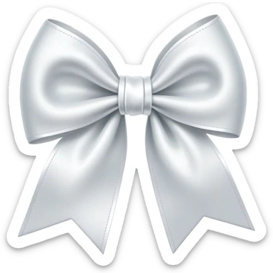 white bows sticker