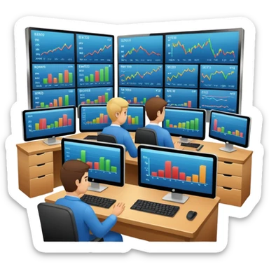 financial market sticker