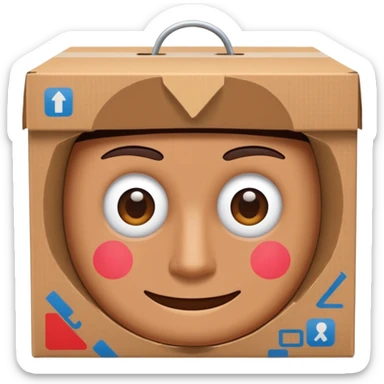 Can you make a cardboard box man sticker