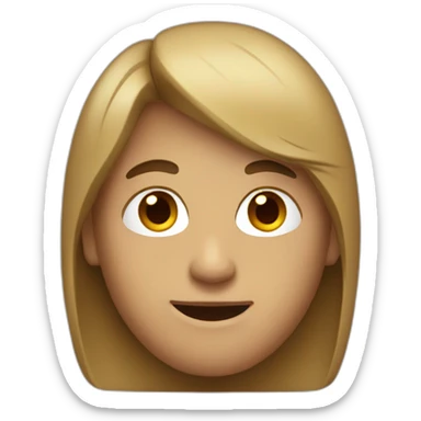 A californian guy with middle part sticker