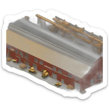 modern lumber factory sticker
